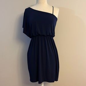 Enfocus Studio One Shoulder Navy Dress